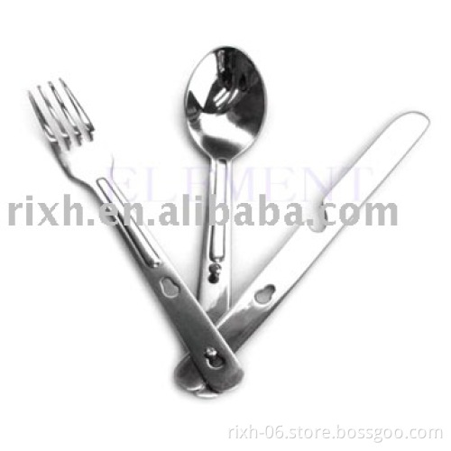 GR2 pure Titanium cute flatware set